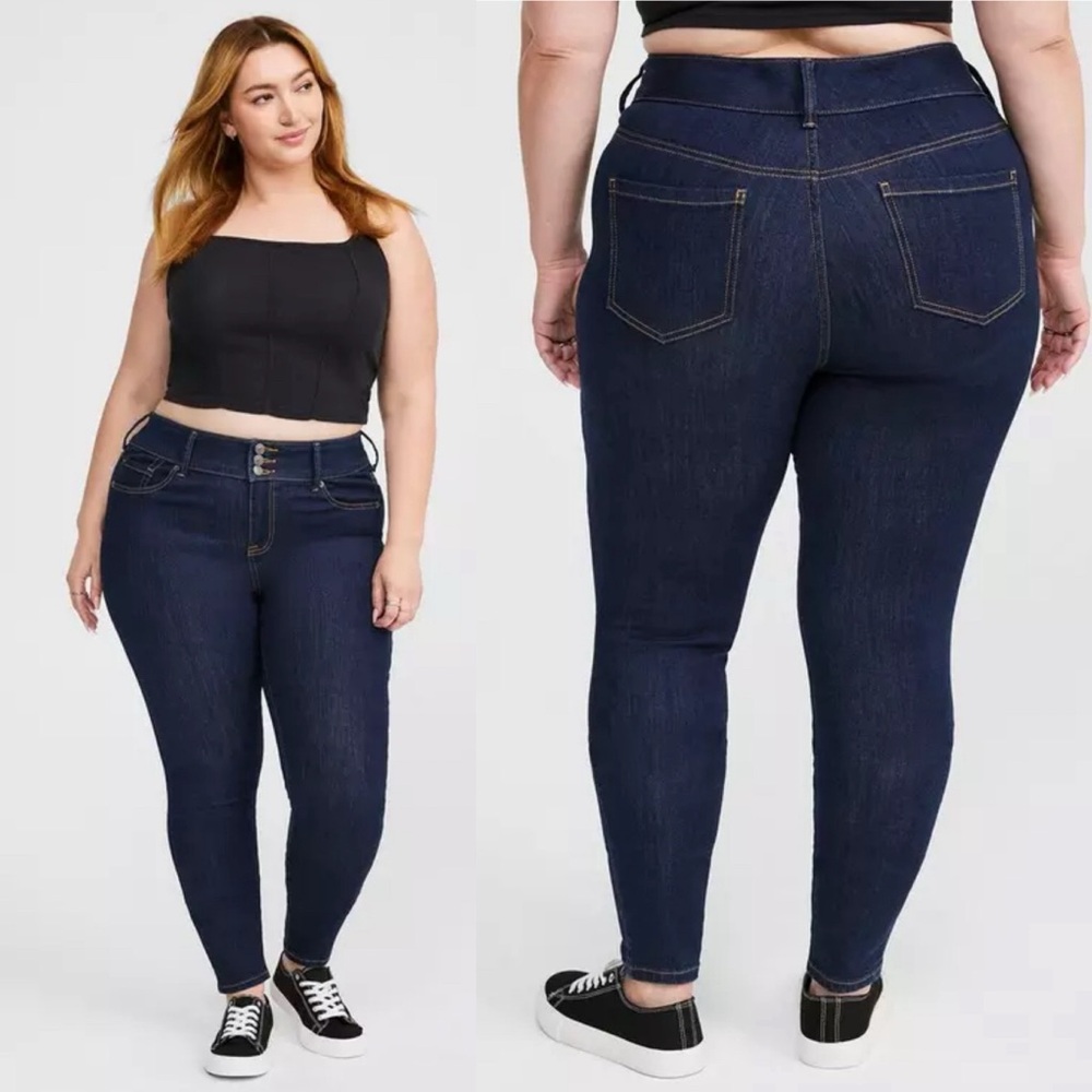 Torrid Jegging Skinny High-Rise Jean in Rinse (Dark Wash)